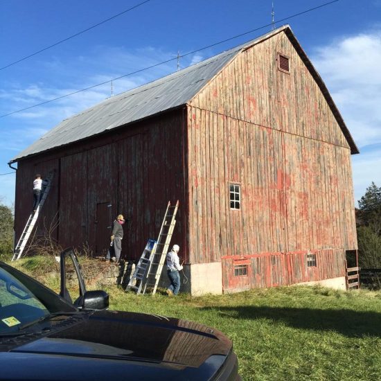 Professional barn painting in Leesburg with durable finishes designed for weather resistance.